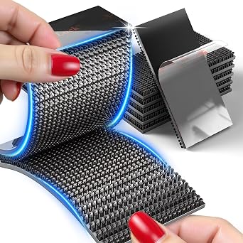 PHIXBEAR 16Pcs Dual Lock Heavy-Duty Reusable Fasteners - Waterproof Heat-Resistant EZ Pass/IPass/SunPass Mounting Strips, 1"x2" Double Sided Tape