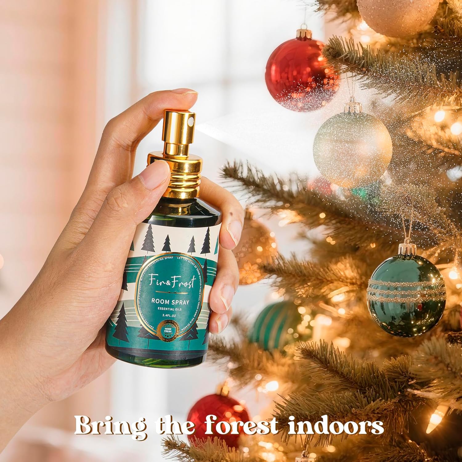 Fir Room Spray 2 Pack, 3.4oz/100ml Each – Long-Lasting Air Freshener & Odor Eliminator for Home, Bathroom, Bedroom & Office, Concentrated Room Spray - Image 3