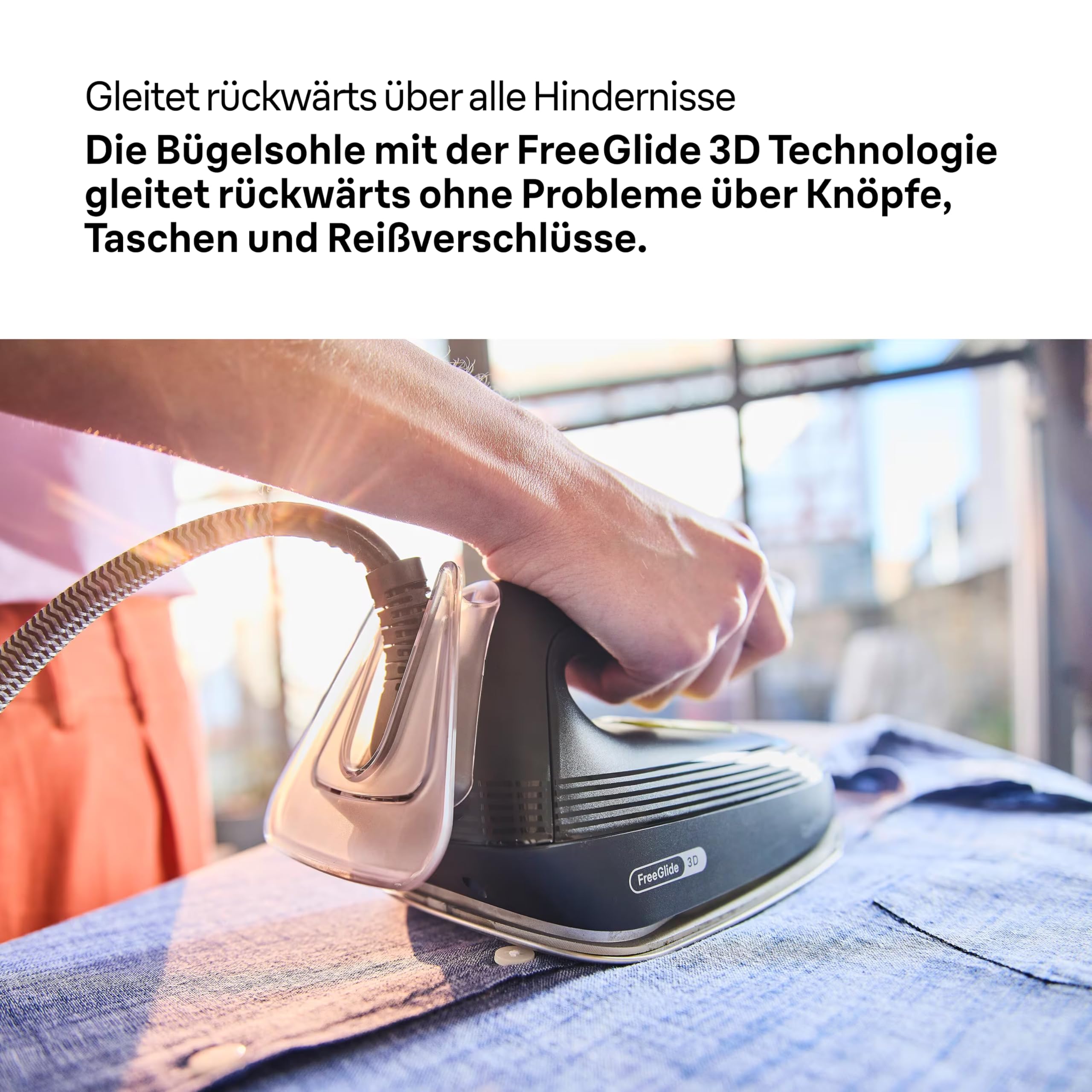 Braun CareStyle 3 IS3257BK, Dampfbügelstation Mit FreeGlide 3D Technologie, 125 g/min Dampf, Schnelles Aufheizen, iCare Modus, Vertikales Bügeln, Abnehmbarer 1,8L Tank, 2200W, Schwarz