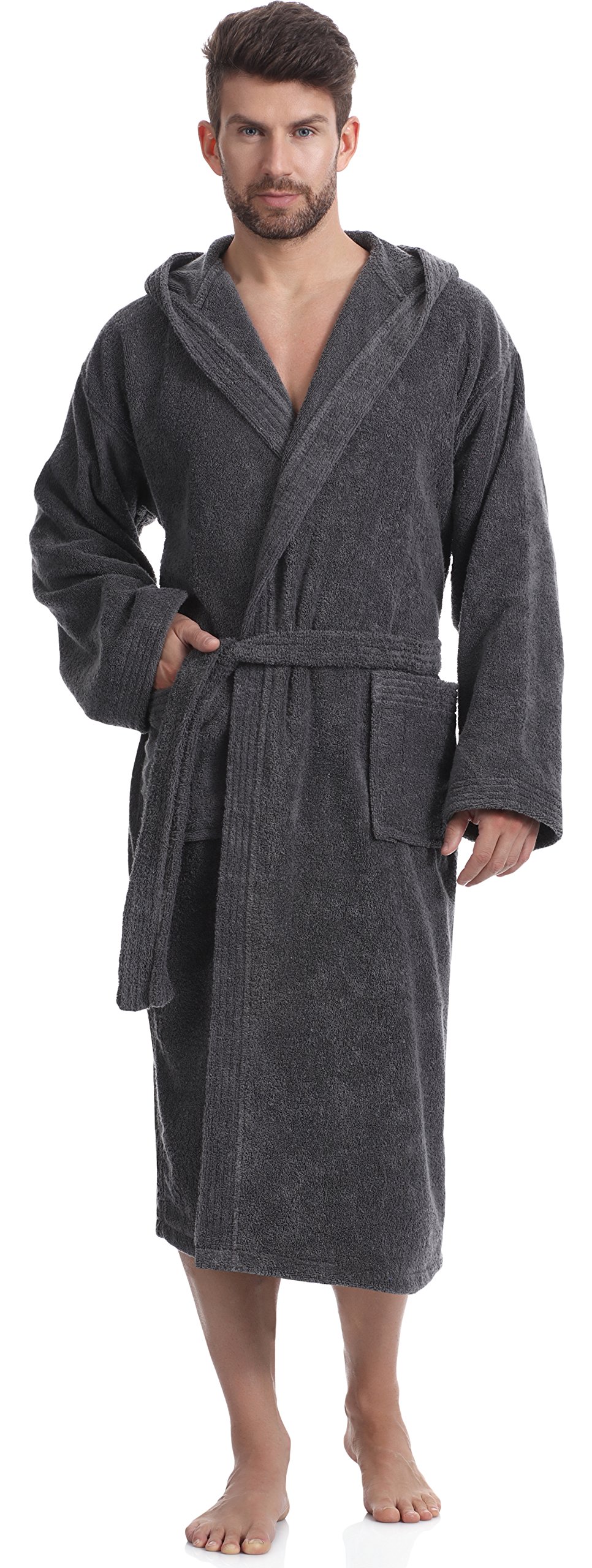 Ladeheid Herren Frottee Bademantel aus 100% Baumwolle LA40-101