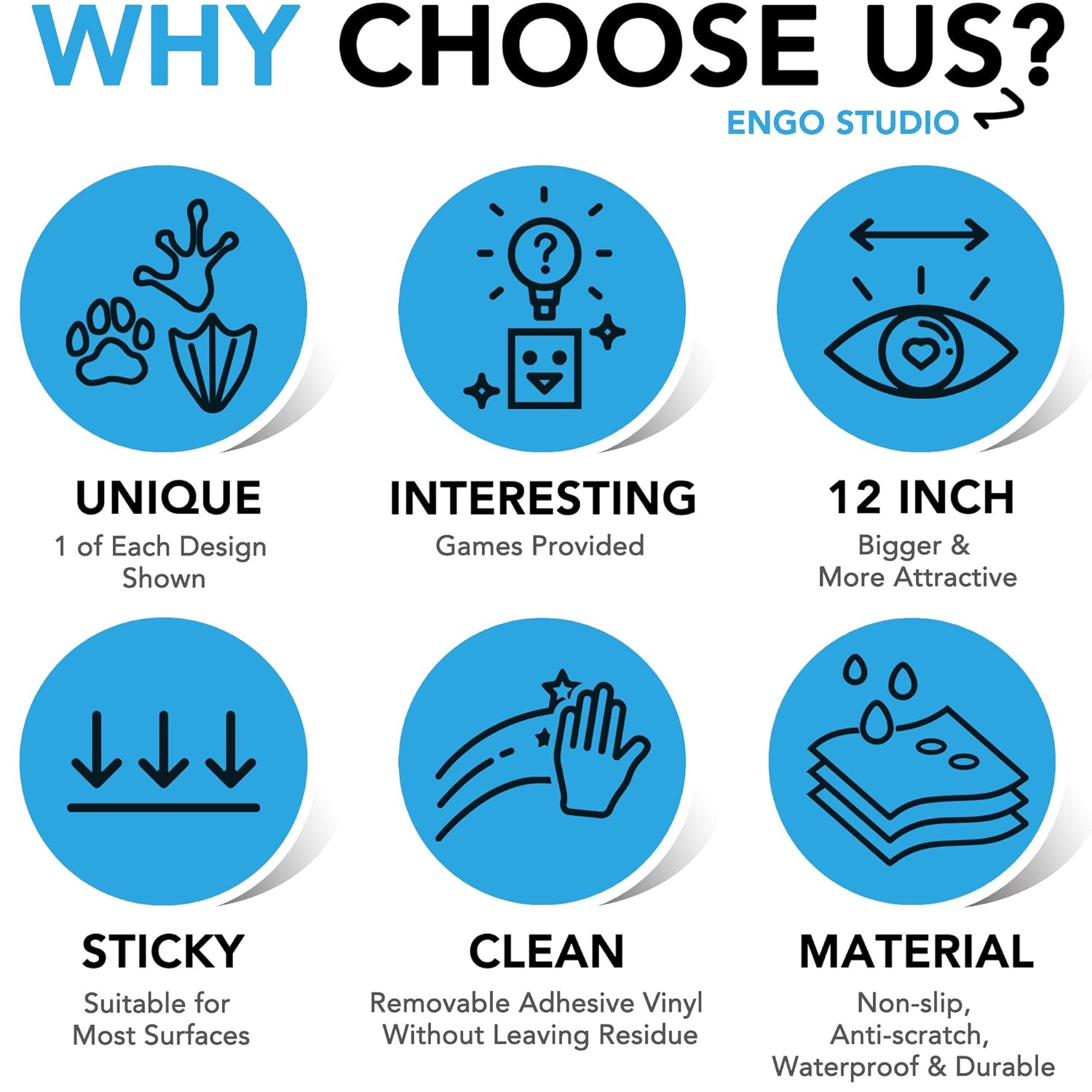 Amаzіng 🔥 48 Pack 12 Social Distancing Floor Stickers, Keep 6 Feet Distance Floor Sign, Please Wait Stand Here Label, 6 ft Vinyl PVC Public Decal, Footprint Marker for Kid, Crowd Control, Office, Classroom