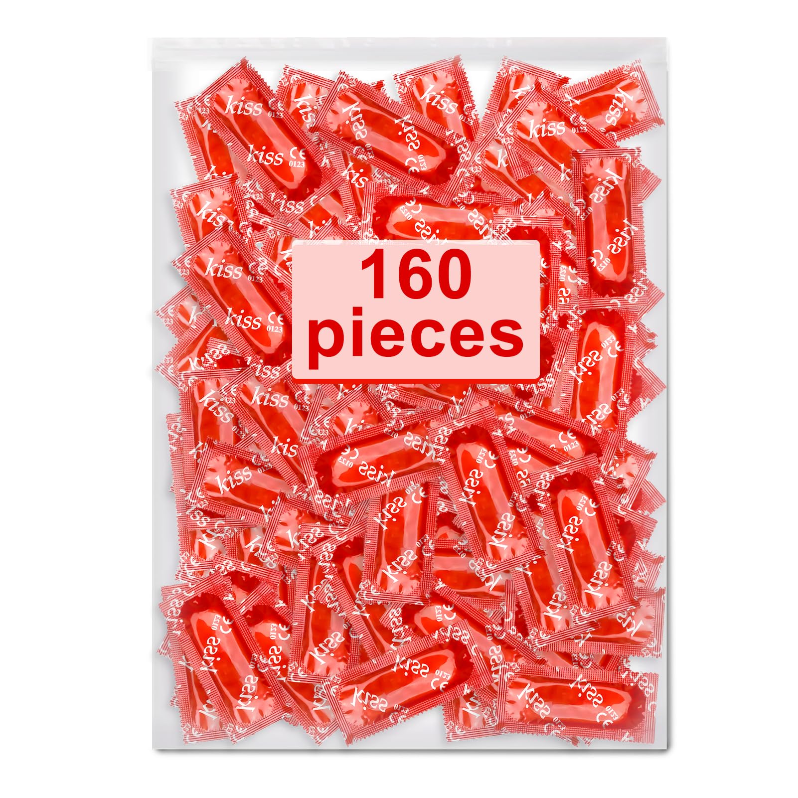160 Unidades Preservativos, Condones Thin Extra Feel, Sensación Natural, Hechos de Látex, 53 mm, Preservativo para Hombre, para Una Sensación Intensa Durante El Acto Sexual