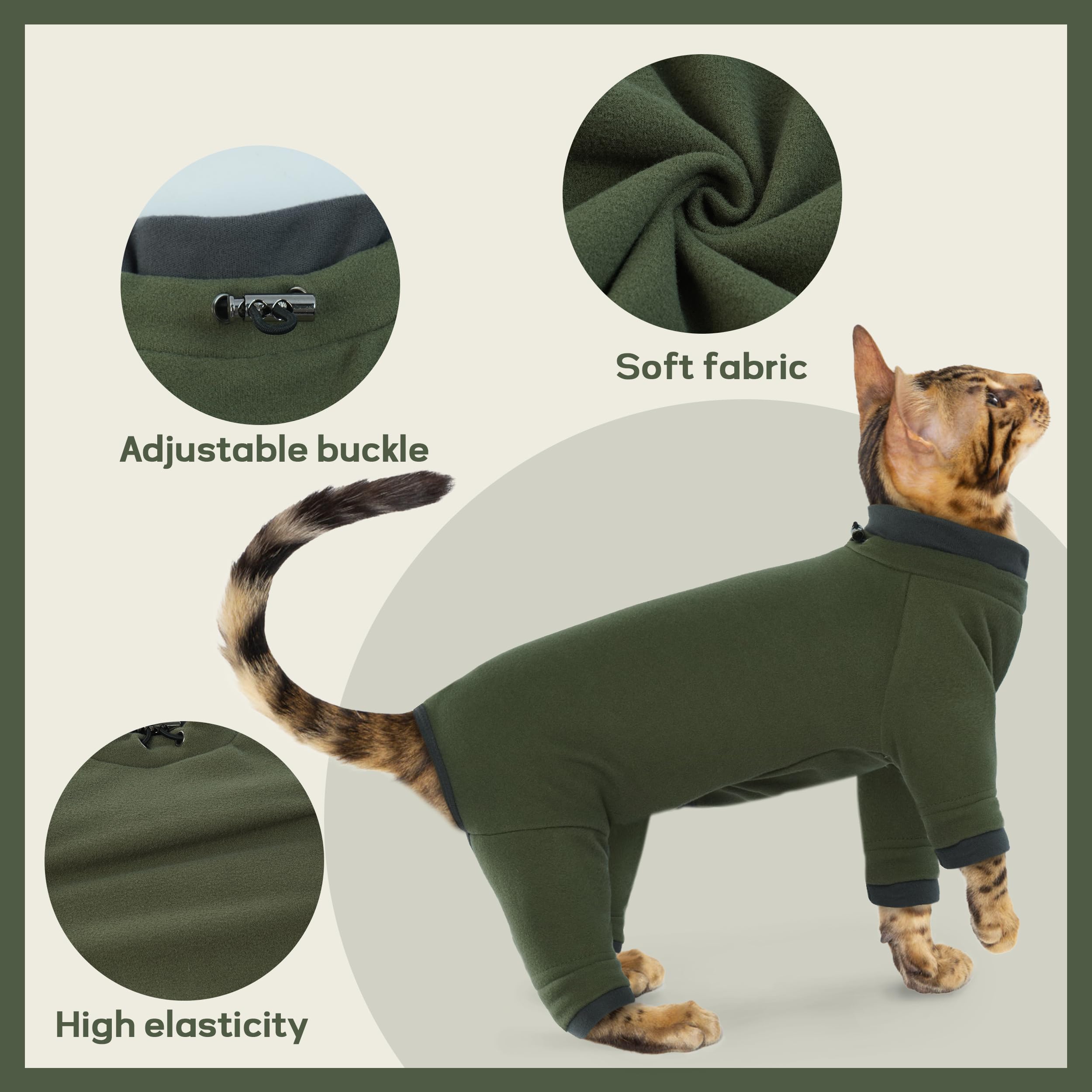 Cat Halloween Costume Sticky Cat Clothes Stretchy, Sphynx Hairless