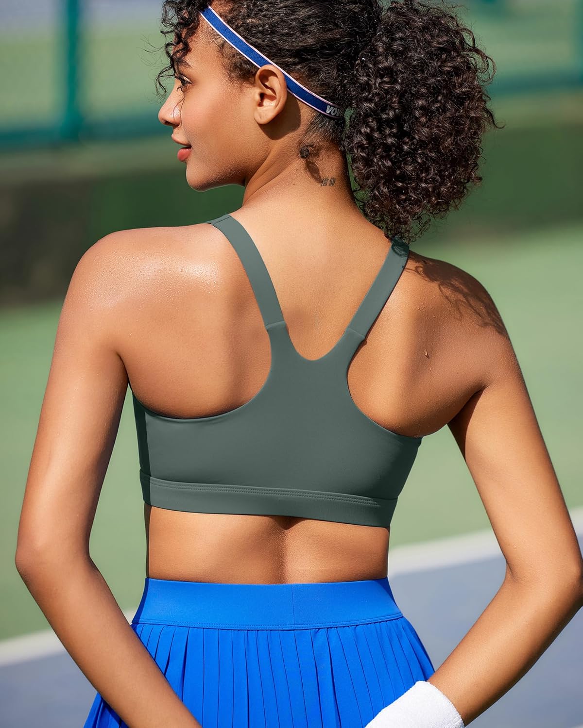 RUNNING GIRL Sports Bra for Women, Molded Cup High Impact Sports Bras for Women with Sewn in Pads - Image 6