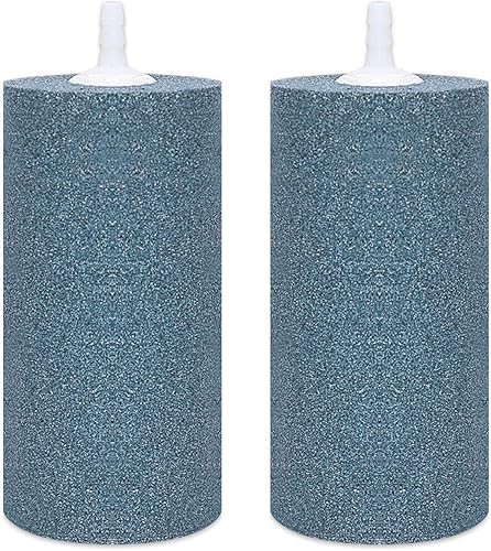 VIVOSUN Air Stone - 2 piedras de aire grandes de 4 x 2 pulgadas para acuario, tanque de peces y bomba de aire hidropónica