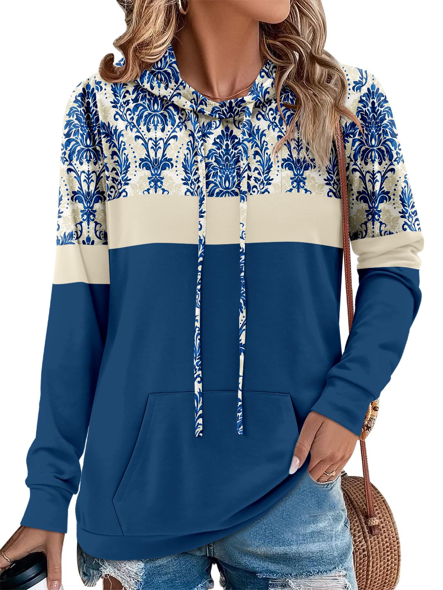 Angerella Long Sleeve Hoodies for Women Pullover Hooded Sweatshirts