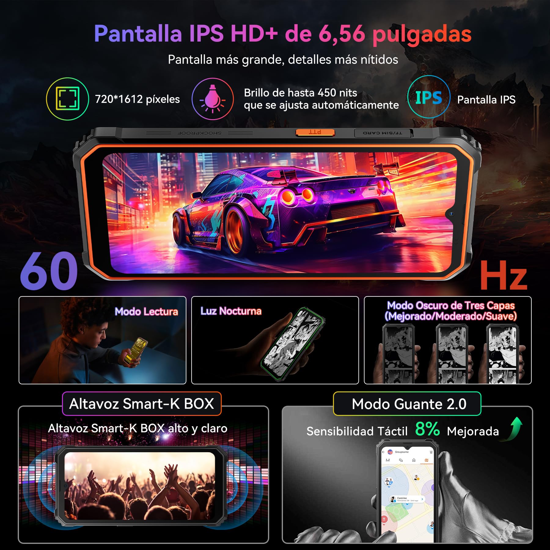 Blackview BV4800 Pro Téléphone Portable Incassable Android 14