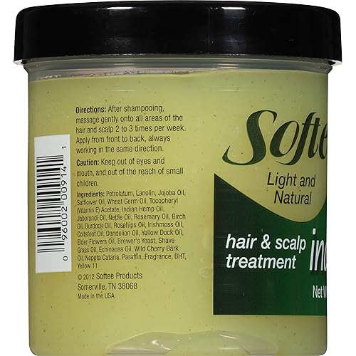 Miniatura 5 de Softee Tratamiento para el cabello y el cuero cabelludo, cáñamo indio, 5 onzas