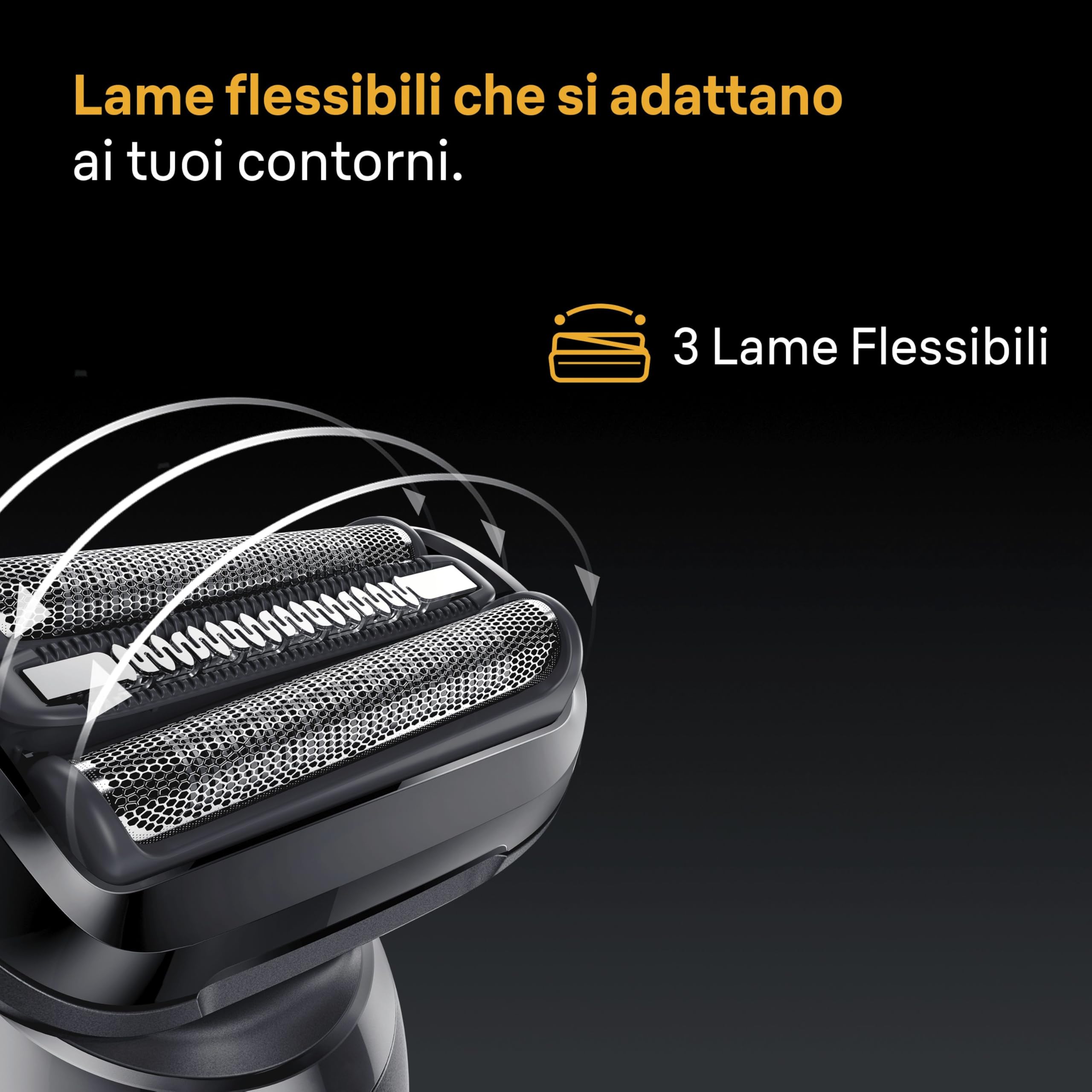 Braun Serie 5 Rasoio Elettrico Barba, Wet&Dry, Regolabarba Uomo, Rasoio Barba, 50 Min Di Utilizzo, Accessorio Rifinitore di Precisione, Senza Fili, 100% Impermeabile, 52-B1200SI, Blu