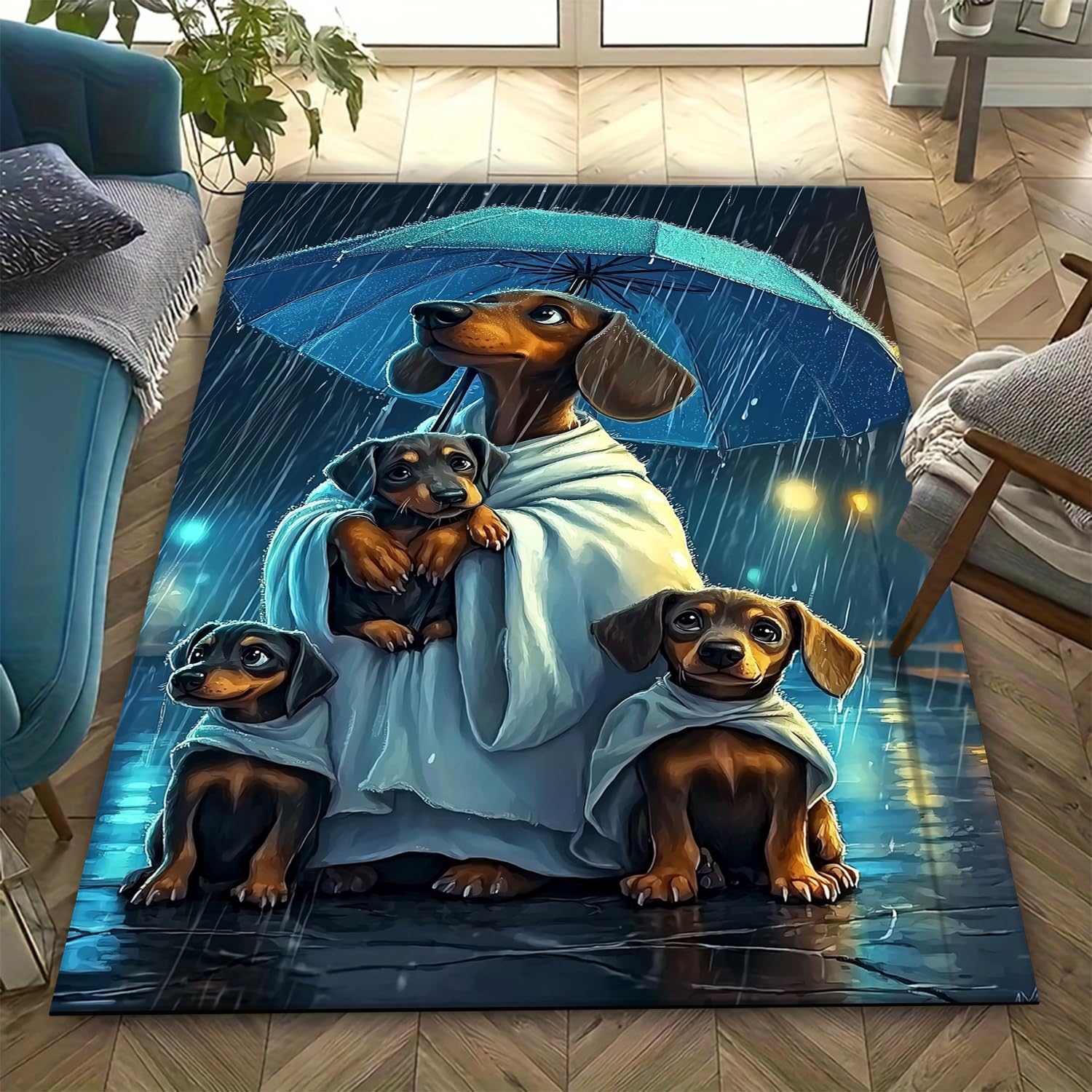 Tapis chien pour chambre enfant doux et confortable pour jouer au sol