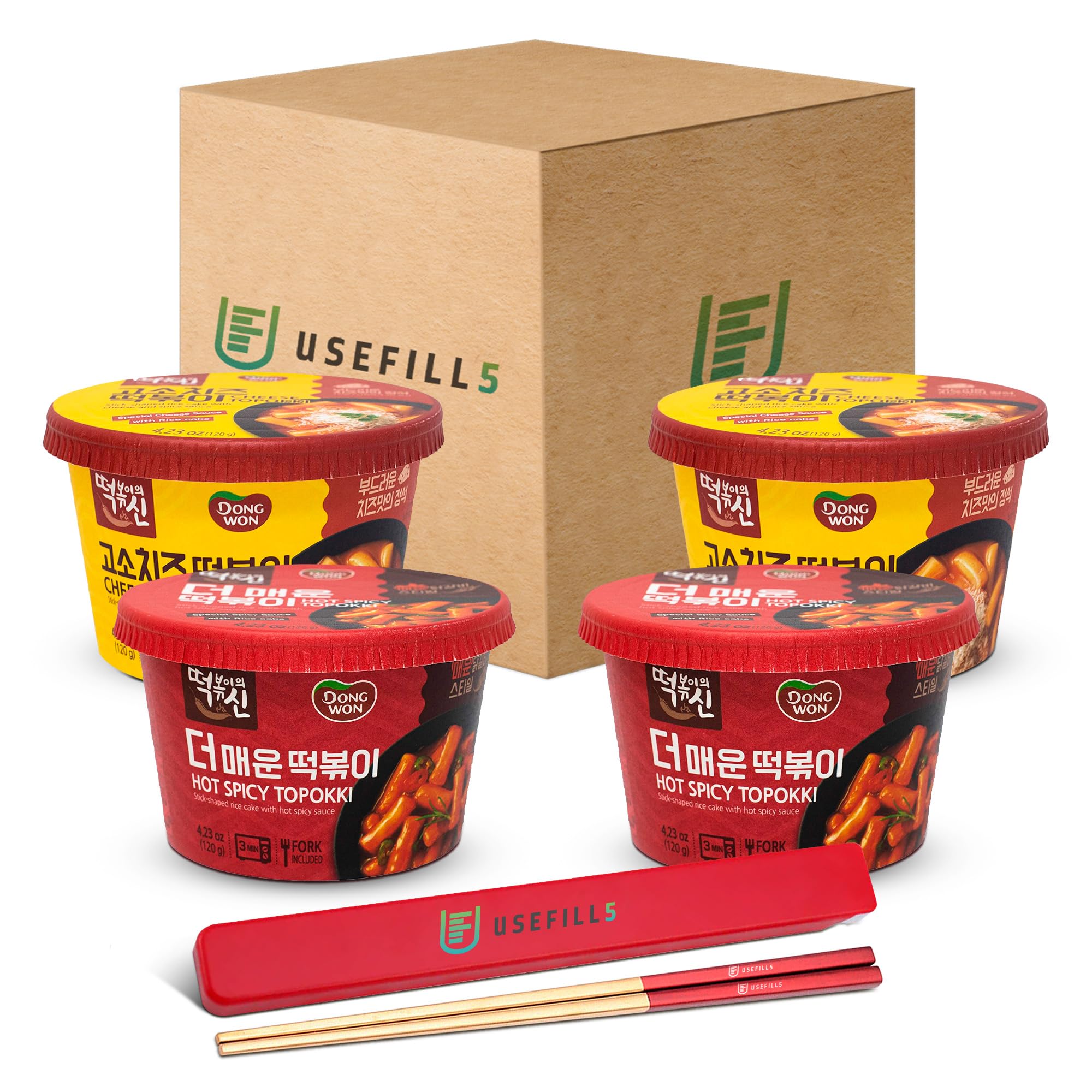Buy Famous Korean Street Food Spicy Tteokbokki Rice Cakes 4 Packs