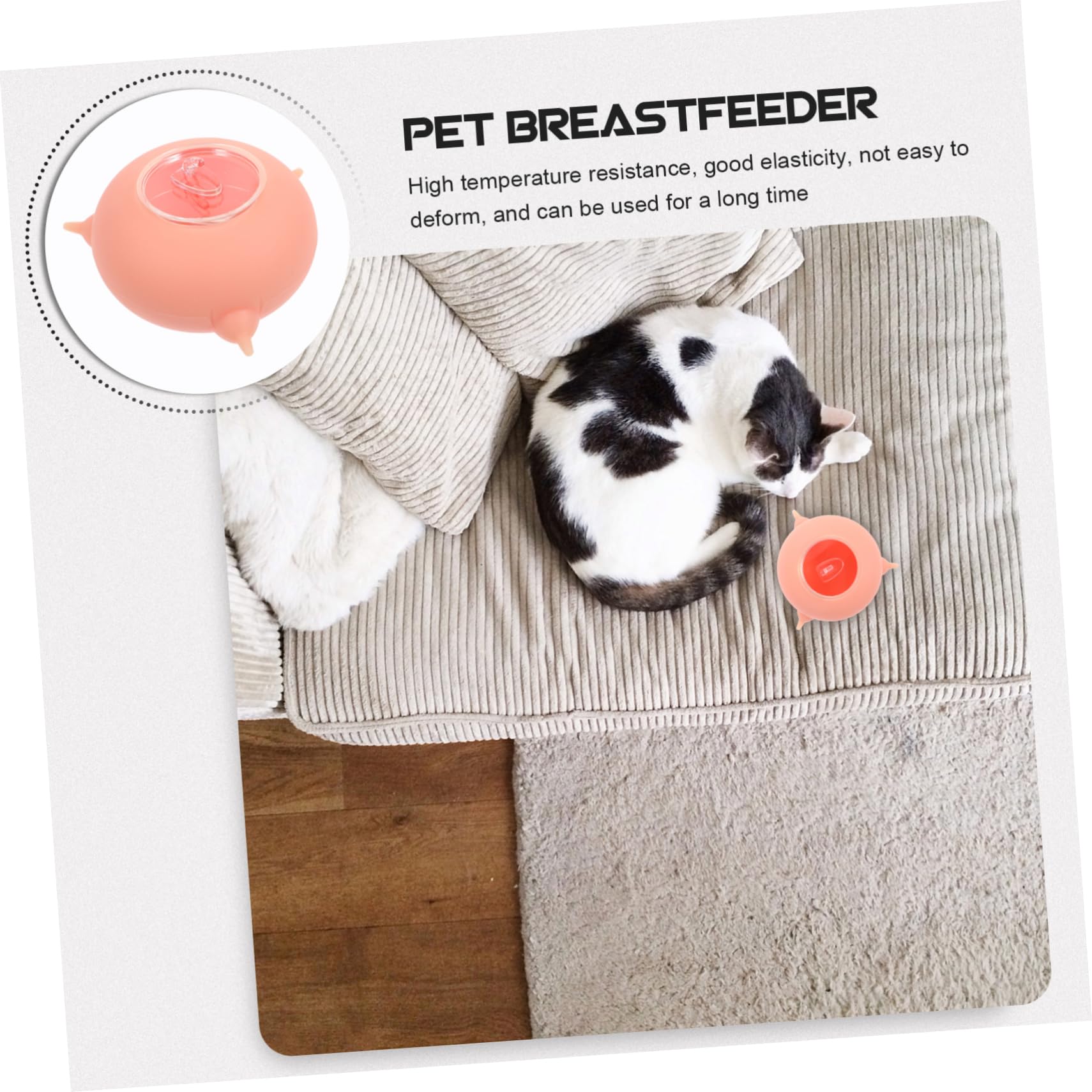 Biberon Leggero e Facile da Pulire per Piccoli Animali in Silicone per Allattamento Accessorio per L'addestramento dei Cuccioli