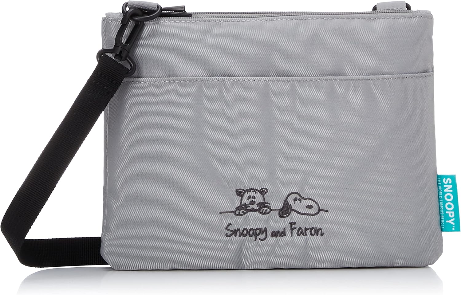 Snoopy 0264 Women's Shoulder Bag, Mini Bag, Sacoche, Crossbody Bag, Lightweight, Small, Shoulder Pouch, Gray (SPZ-2646)