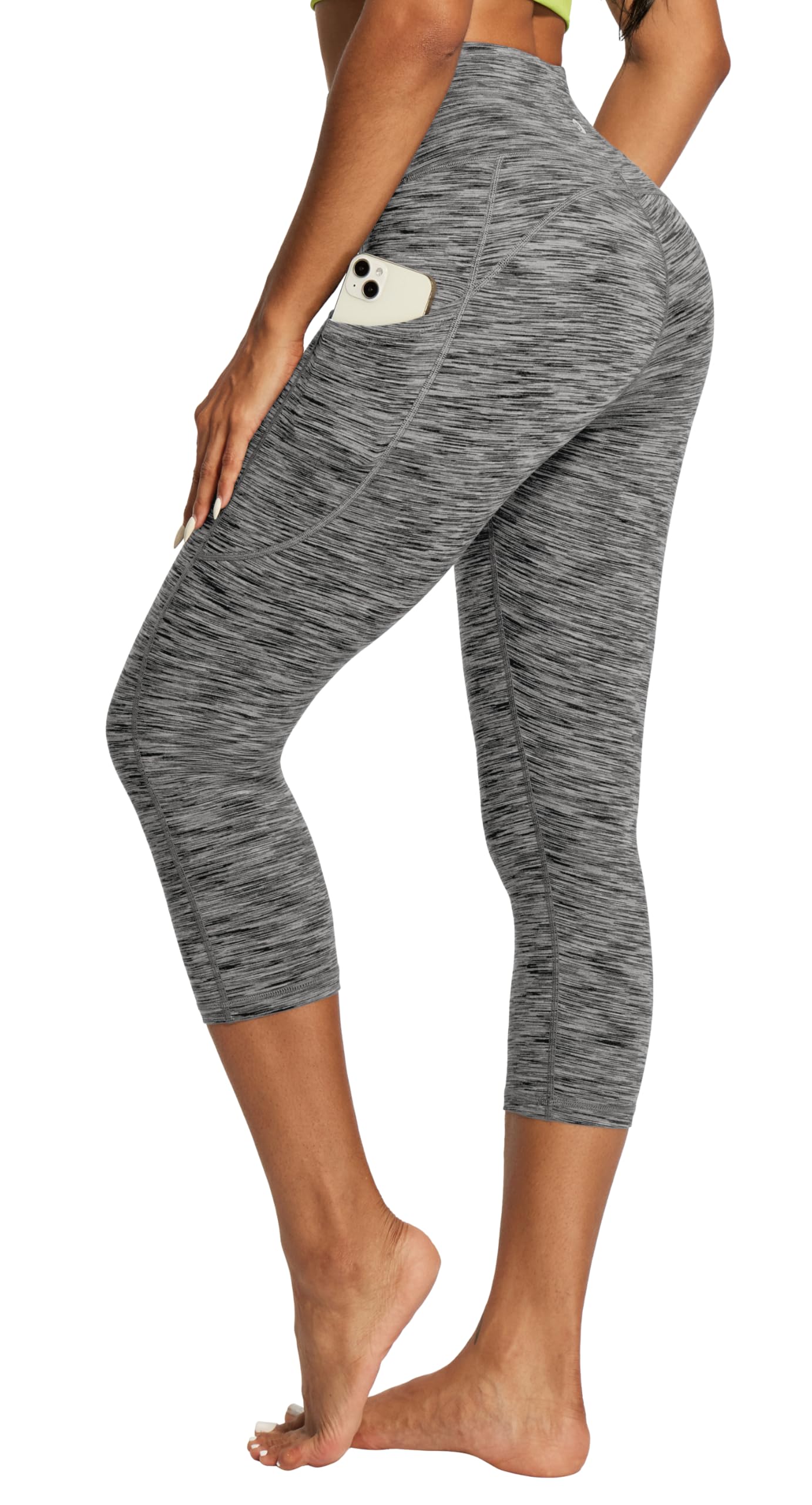 IUGA High Waisted Yoga Pants for Women with Pockets Capri Leggings for Women Workout Leggings for Women Yoga Capris
