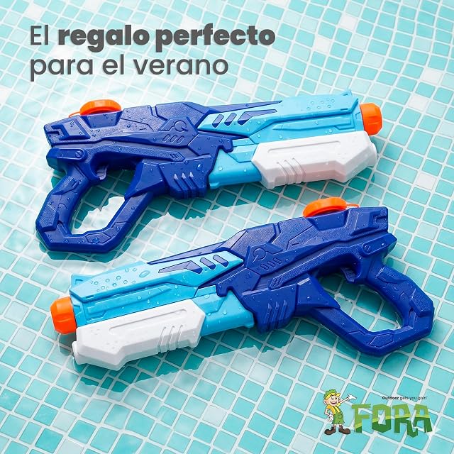 Foto 6 de 6 de FORA Pistola de Agua para Niños - Depósito con Capacidad 600 ml, 10 m Largo Alcance, Diseño Ligero…