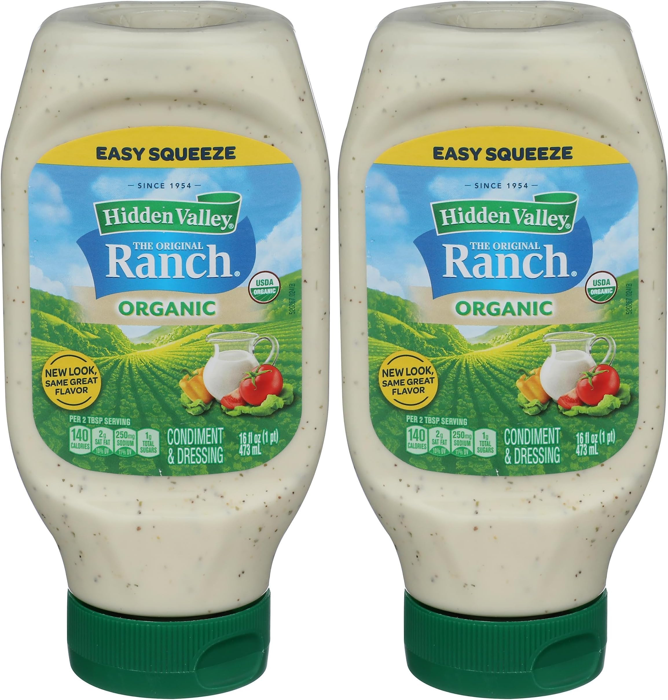 Original Ranch Organic Salad Dressing & Topping, Gluten Free - 16 Ounce Bottle (Package May Vary) (Pack of 2)