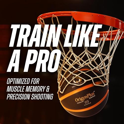 Miniatura 2 de Origyn Sport OrigynPlus - Baloncesto de entrenamiento de tiro, cuero compuesto de microfibra, equipo de entrenamiento de baloncesto para adultos con
