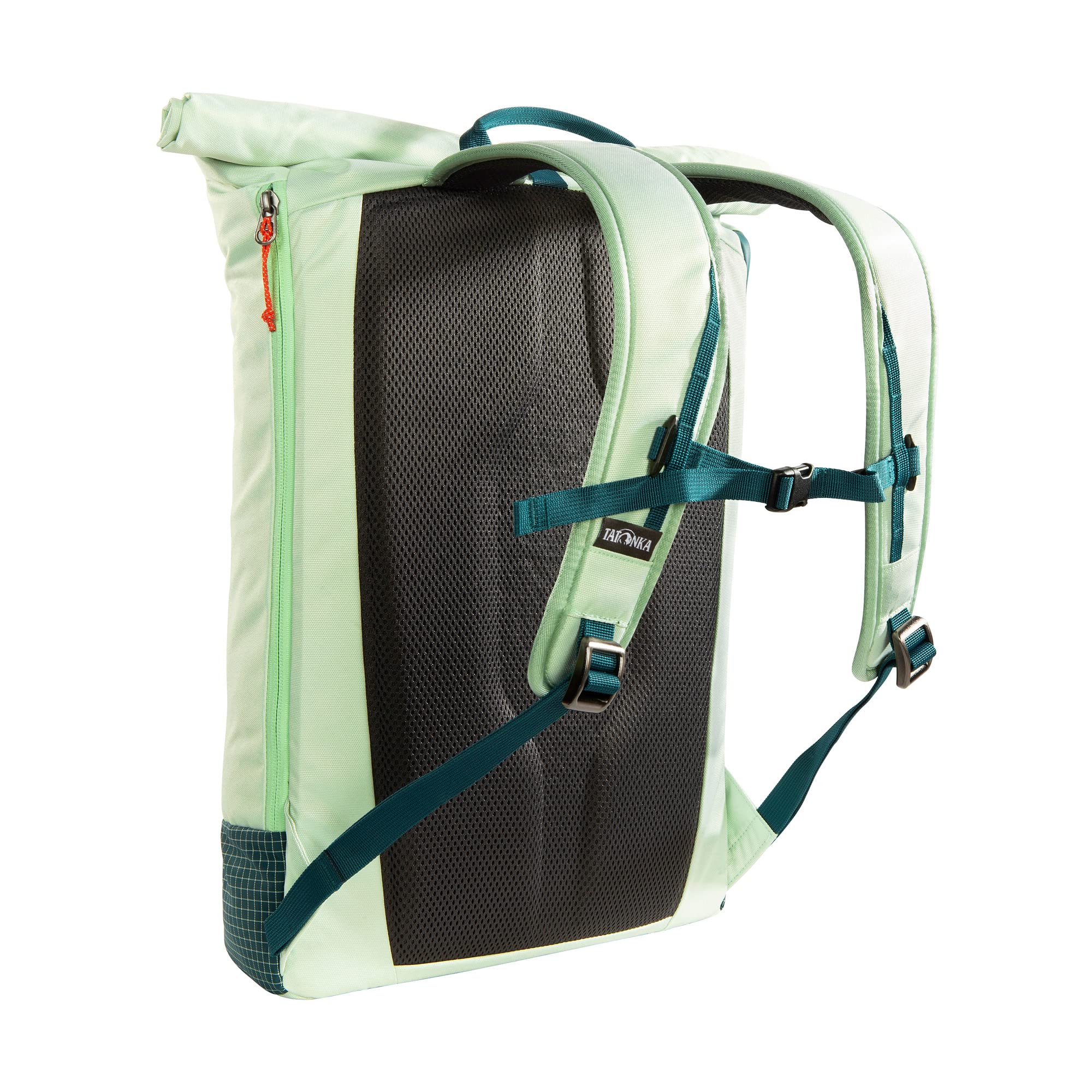 Tatonka 1661 Daypack City Rolltop 27l - PFC-freier Kurierrucksack aus recycelten Materialien - Mit Laptopfach, Lighter Green