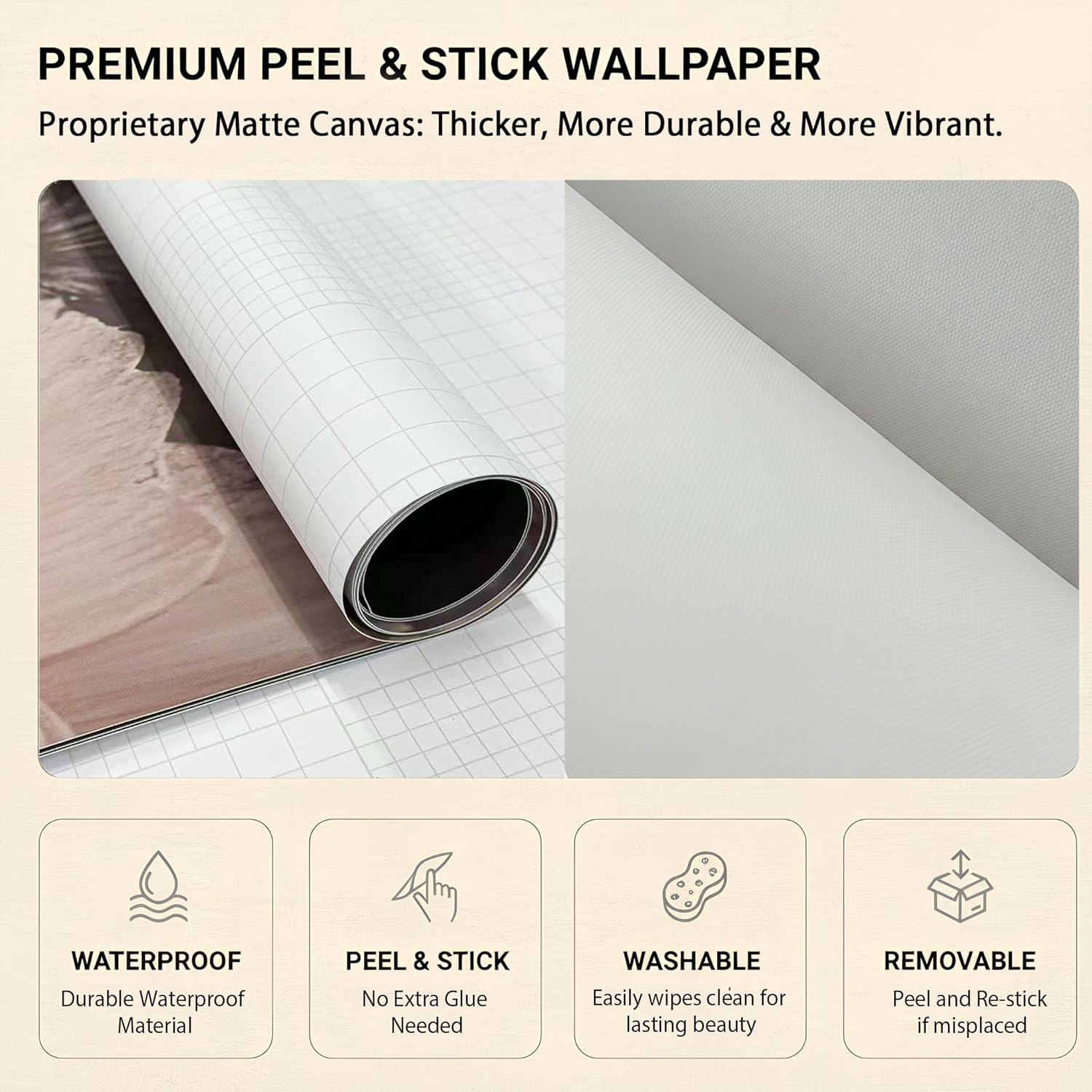 Floral Forest Wall Murals Peel and Stick Forest murals Removable Waterproof Large Wallpaper for Living Room Bedroom (Color-1, 118×82 inch)