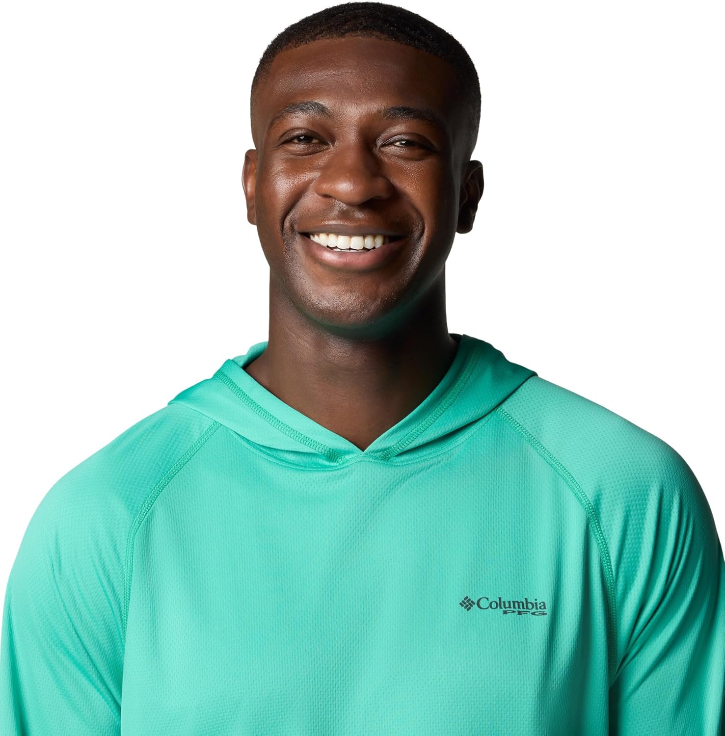 Columbia Men's PFG Solar Stream Hoodie, Glaze Green, Small - Image 4