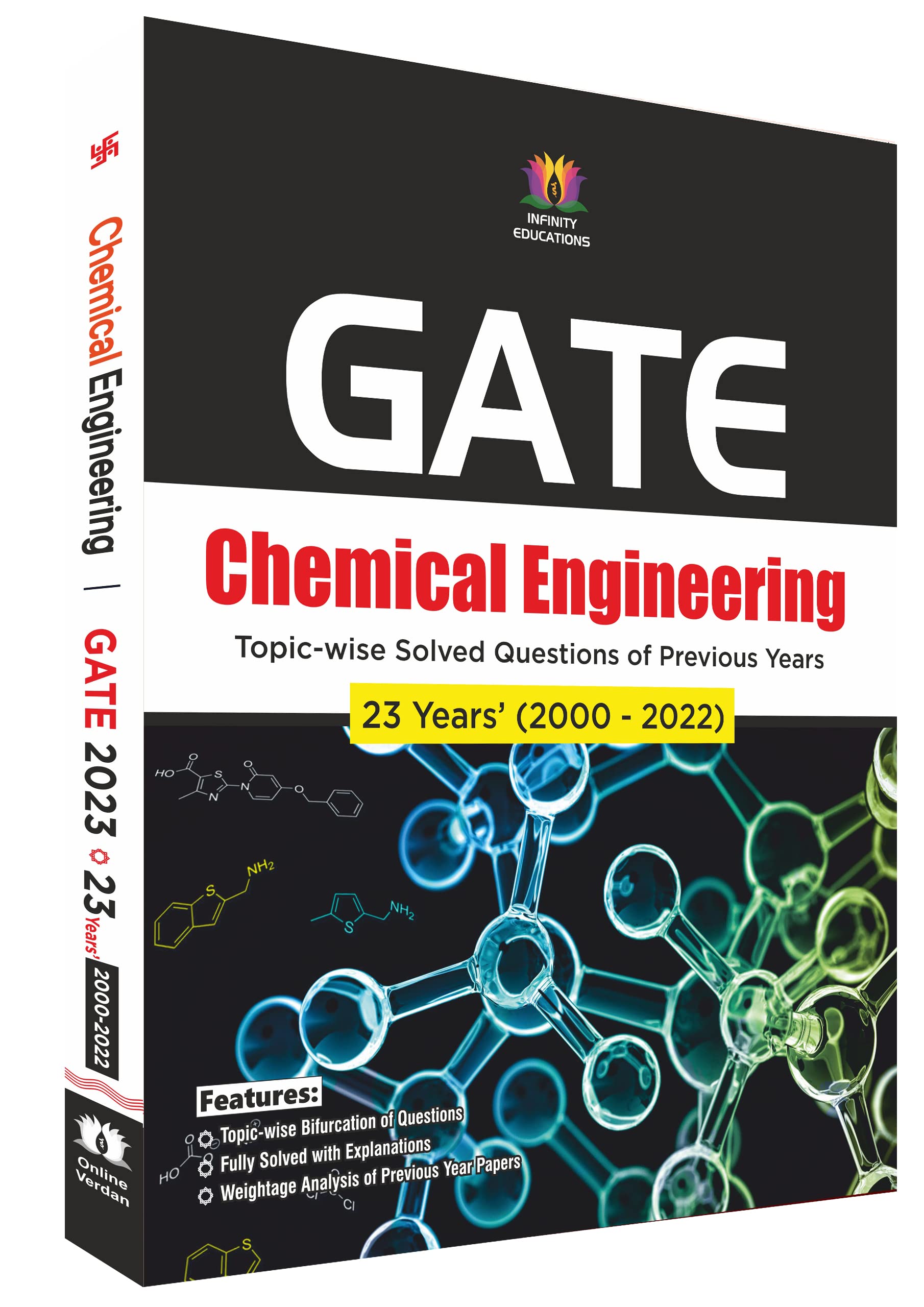 23 Years GATE Chemical Engineering (2000 – 2022) topic wise solved questions of previous years 2023