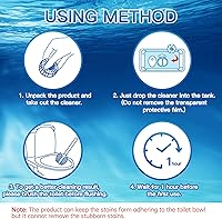 Vista 6 de Vacplus VA-T165 - Tabletas limpiadoras automáticas de inodoro, limpiador de tanque de inodoro para baño (paquete de 12)