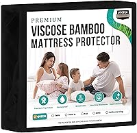 Vista 8 de Utopia Bedding – Protector premium de colchón impermeable, funda de colchón de viscosa hecha de bambú, transpirable, estilo ajustable con bolsillos