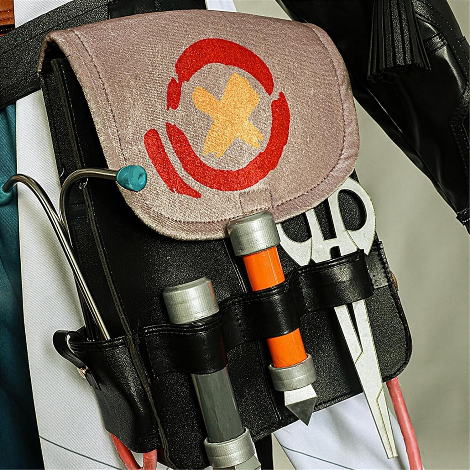 Mens Costume Long Shirt Coat Pants Belt Gloves with Hat Full Suit for Halloween Party - Image 4