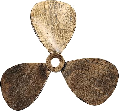 Everydecor Metal Nautical Ship Propeller - Vintage Wall Decor for Home Interior - Mix of Gold, Bronze, and Brown styles - Outstanding Piece of Art