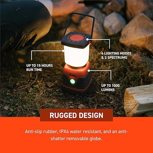 Miniatura 4 de Sobrevive al aire libre más tiempo recarga de linterna de campamento con banco de energía