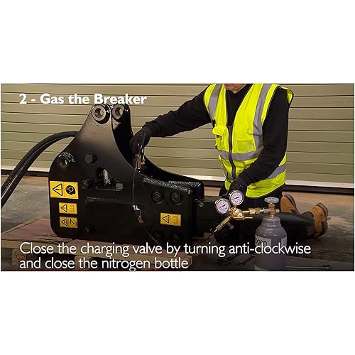 Miniatura 6 de XZT GK-03 Kit hidráulico de carga de gas nitrógeno y prueba de presión para martillo hidráulico JCB
