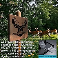 Vista 5 de Letrero de metal personalizado con apellido de cazador de ciervos, decoración de pared de caza personalizada para la habitación de los niños, regalo