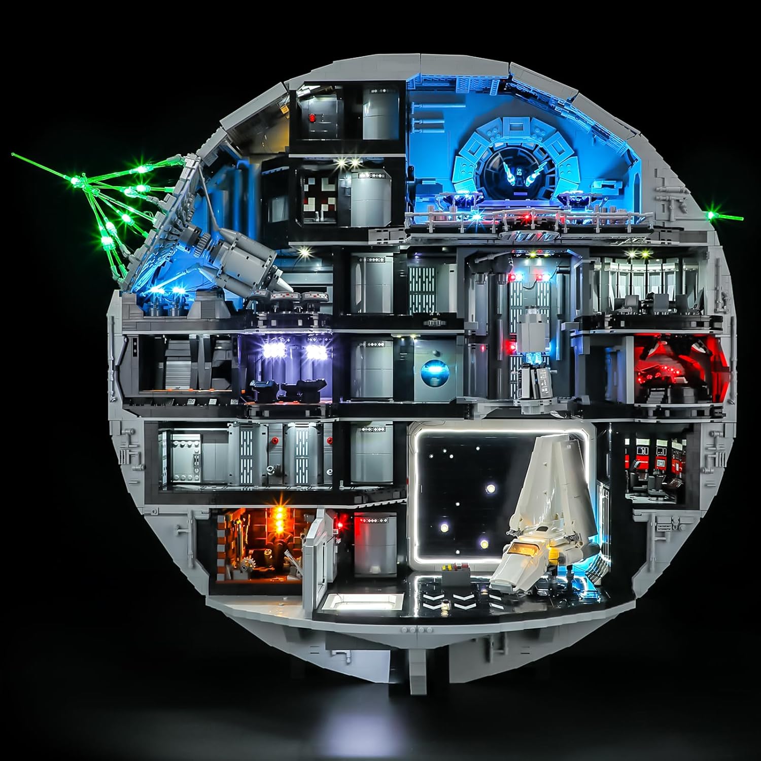LIGHTAILING Light for Lego-75419 Death Star — Easy Install, Hidden Wiring, Home Decor & Gift-Ready (Model Not Included)