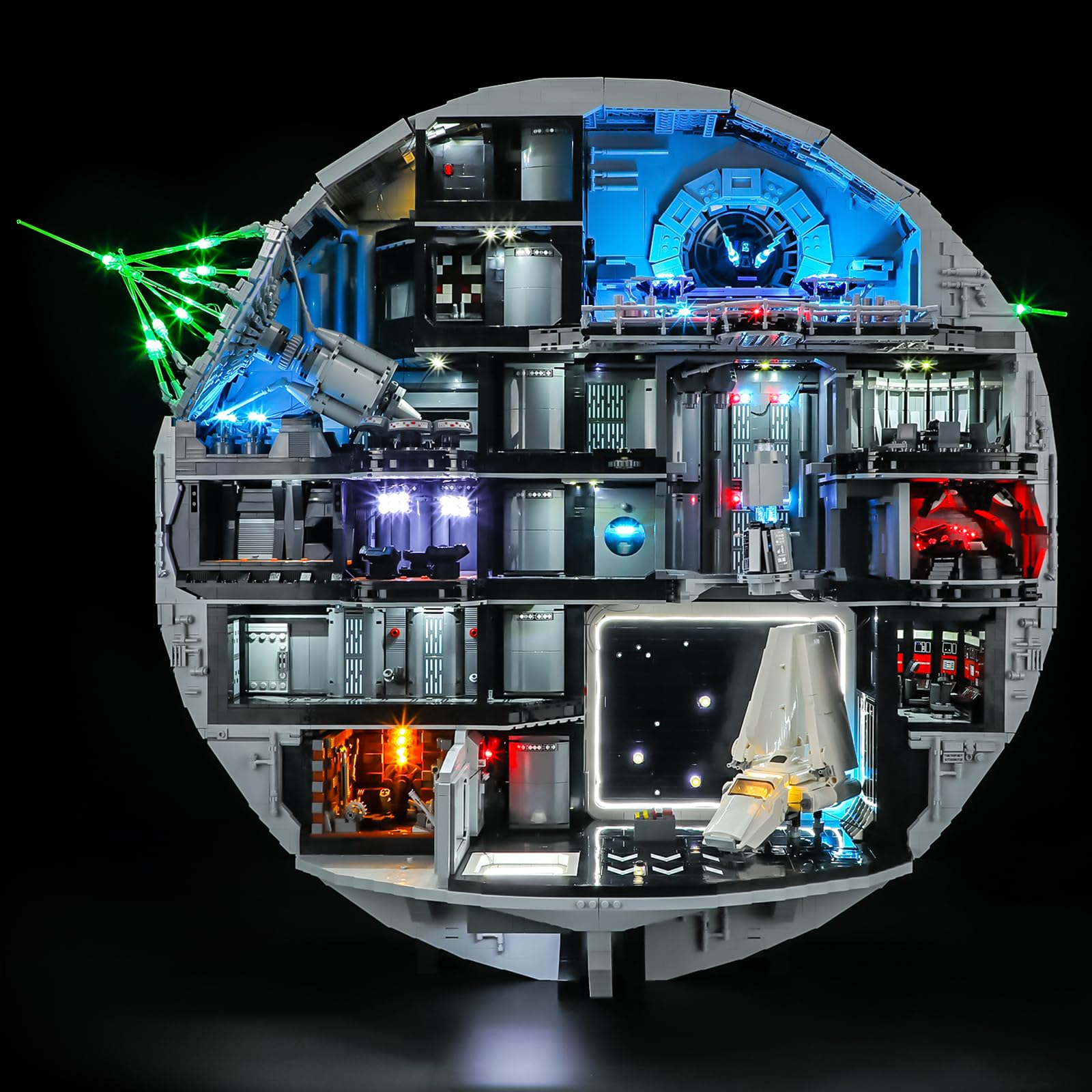 LIGHTAILING Jeu de Lumières pour Lego-75419 L'Étoile de la Mort - Installation Facile, câblage Discret, décoration d'intérieur et prêt à Offrir (modèle Non Inclus)