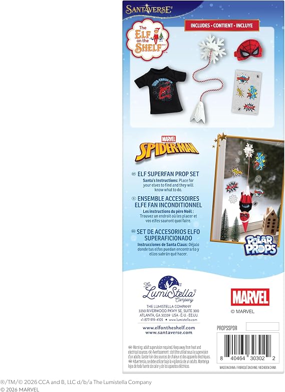 The Elf on the Shelf Marvel Spider-Man Superfan Prop Set