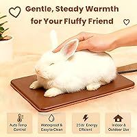 Vista 3 de Almohadilla térmica para animales pequeños, cama para animales pequeños, almohadilla térmica térmica de invierno para exteriores e interiores