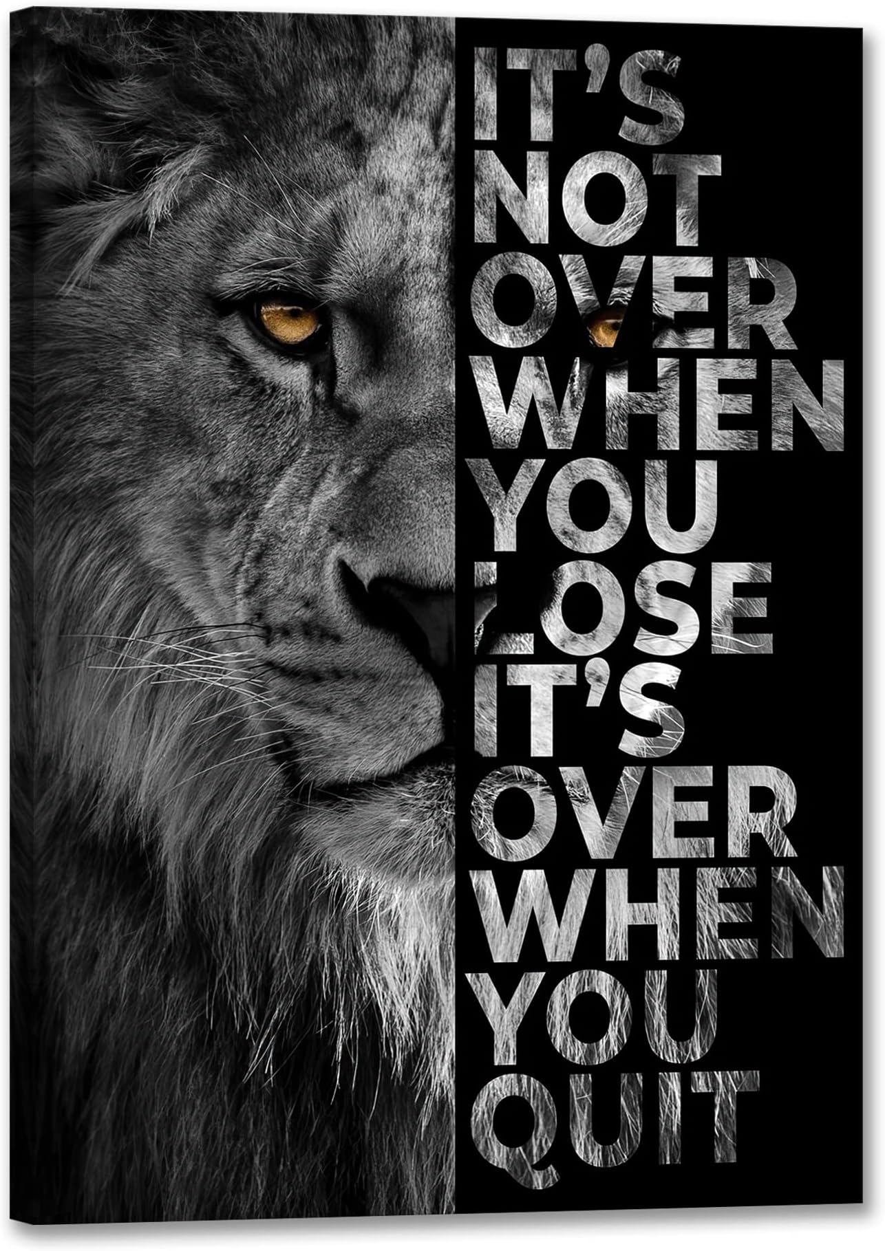 Mindset Is Everything Motivation Posters Canvas Artwork Inspirational Wall Art Posters for Bedroom Living Room Office Decor Framed Ready to Hang (mindset 02, 30x40cm)