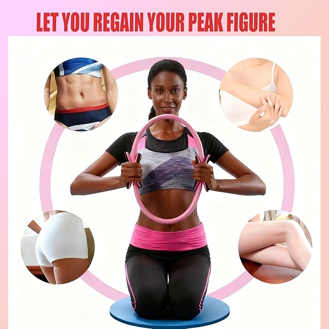 Kit de Pilates Hogareño para Mujeres con Aro, Pesas, Bola y Bandas miniatura 6