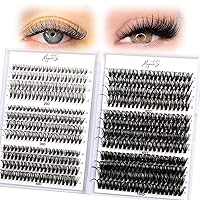 Vista 17 de Pestañas en racimo, 72 pestañas individuales, extensiones de pestañas postizas, kit de extensión de pestañas postizas reutilizables, aspecto