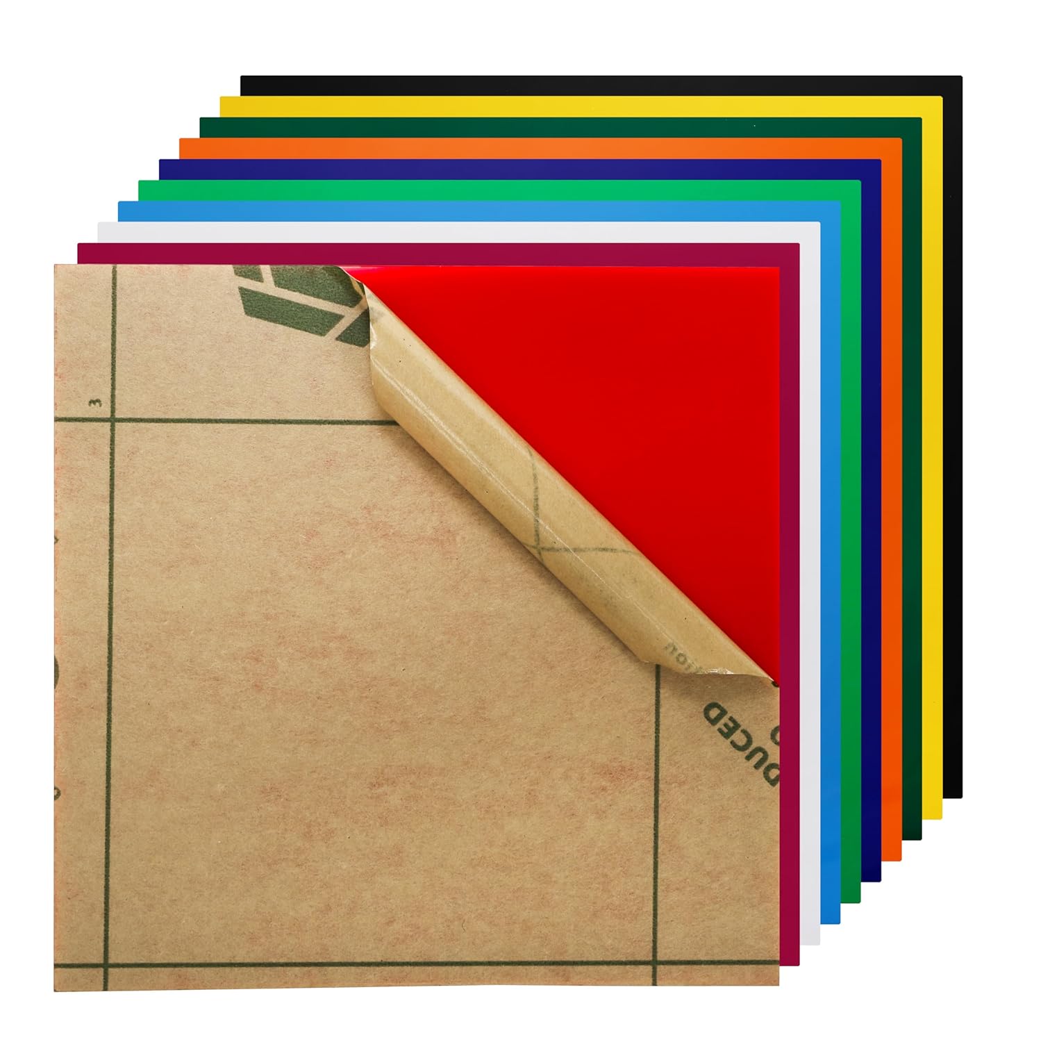 10 Pack Colored Acrylic Sheets, 8 x 8 Inch Sheet 1/8 Thick, Cast Acrylic Sheet for Laser Cutting and Engraving, Opaque Acrylic Panel for DIY Projects