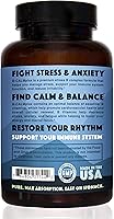Vista 2 de Natural Rhythm B-CALMplex, mezcla única de vitaminas B, el complejo B apoya la función nerviosa adecuada y la relajación, suministro de 3 meses, 90