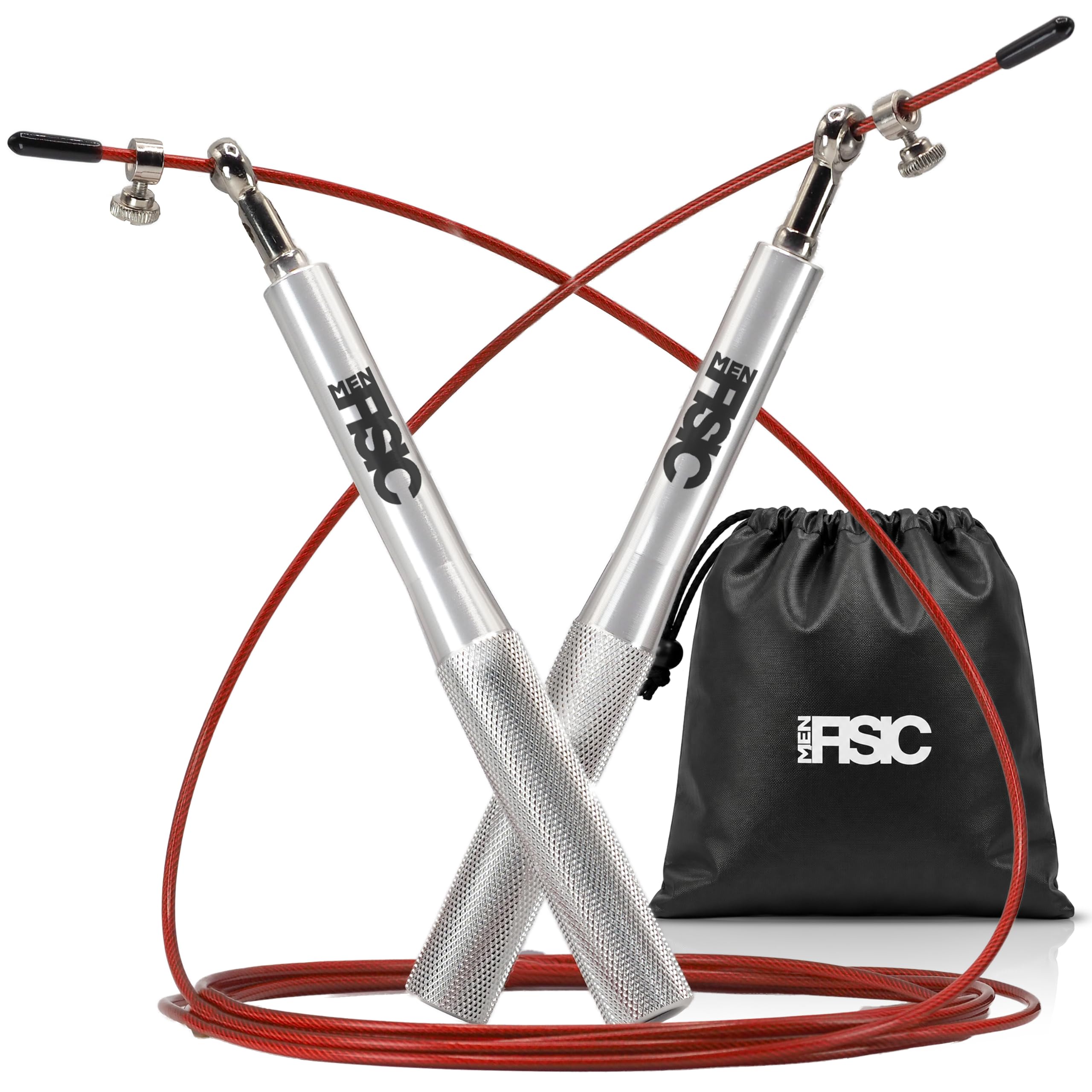Corde à Sauter Réglable avec Roulements, Corde a Sauter Sport pour Fitness et Cardio