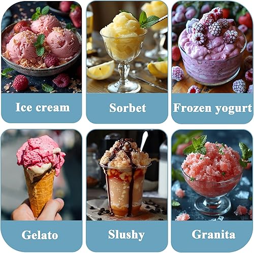 Miniatura 5 de Accesorio para máquina de helados para batidora de pie de ayuda de cocina, 2 cuartos de galón, máquina para hacer helados y sorbetes, se adapta a