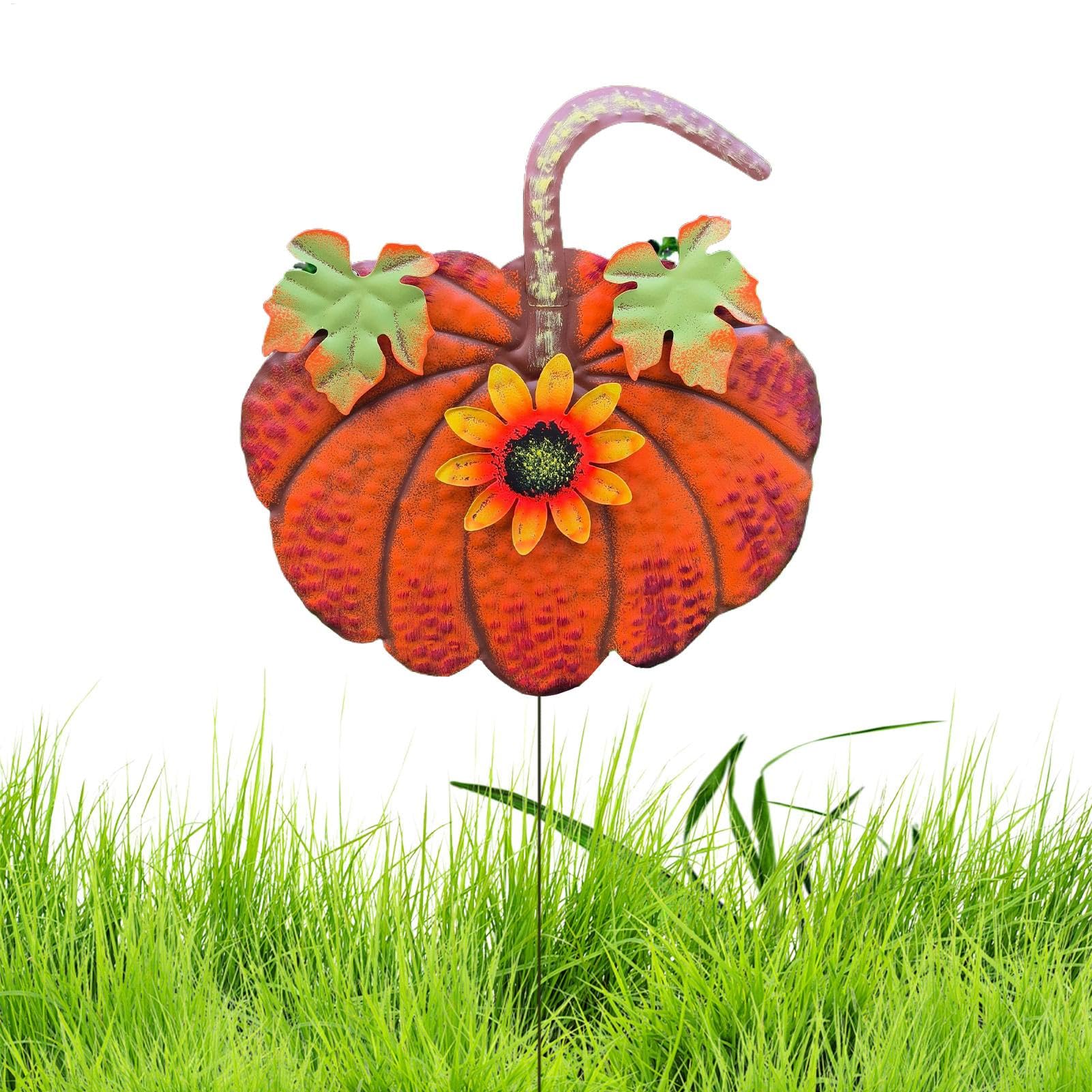 Panneaux de citrouille résistants en métal pour décorer un jardin exposé