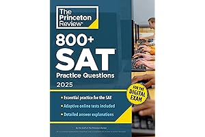800+ SAT Practice Questions, 2025: In-Book + Online Practice Tests for the...