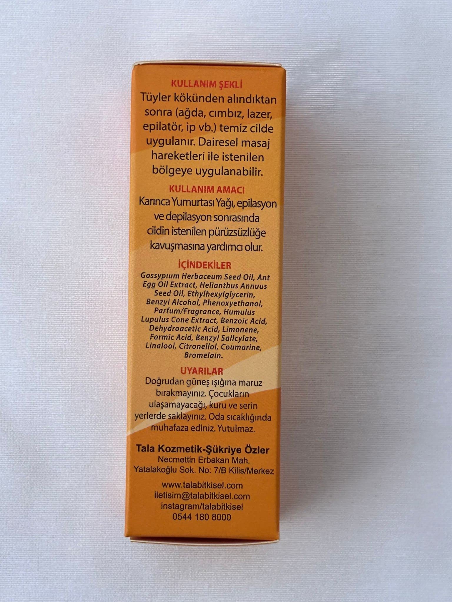 Tala Huile d'œufs de fourmis 10 Pack (10x20 ml), Huile d'œufs de fourmis pour épilation - زيت النمل لازالة الشعر - Huile d'œuf de fourmi - Aceite de huevo de hormiga - Huile d'œuf de fourmi pour
