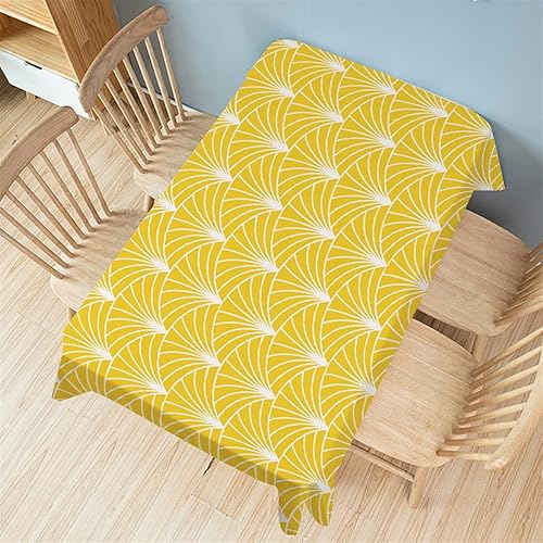 EXCEI Mantel rectangular impermeable con estampado de plantas para decoración del hogar, mantel rectangular para mesa de comedor, mantel de mesa