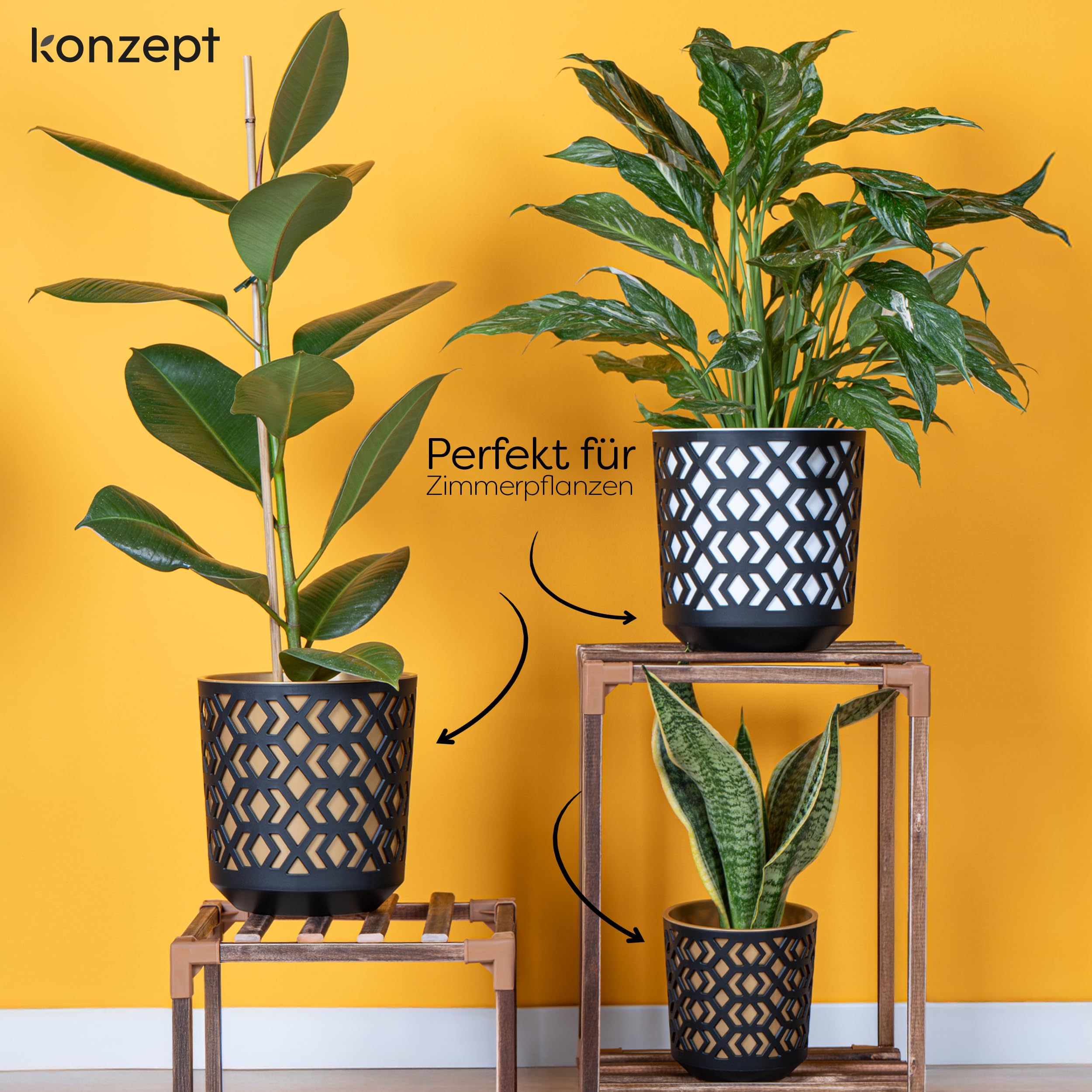 KONZEPT Vaso da fiori di diametro 25 cm, grande vaso in | FindTheDeal