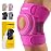 CAMBIVO ELITE Knee Brace for Women & Men with Side Stabilizers, Patella Gel Pads Brace for Meniscus Tear for Maximum Knee Pain Support (Hot Pink, Medium)