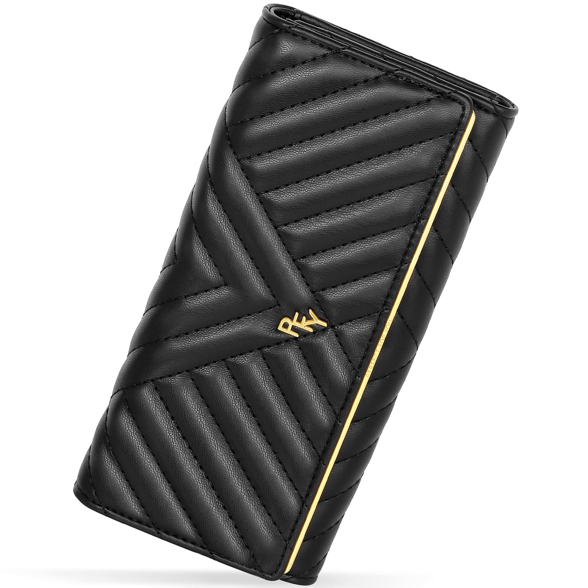 Wallet for Women RFID Blocking Large Capacity Trifold Ladies Wallet Leather Long Clutch Wallet Multi Card Organizer